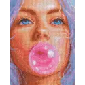 Cross Stitch Kit "Bubblegum Dreams" 20x20 cm SRA1032