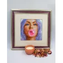 Cross Stitch Kit "Bubblegum Dreams" 20x20 cm SRA1032