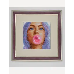 Cross Stitch Kit "Bubblegum Dreams" 20x20 cm SRA1032