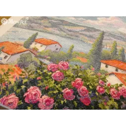 Siuvinėjimo kryželiu rinkinys "Vasaros šnabždesiai" 43,5x25 cm SK276