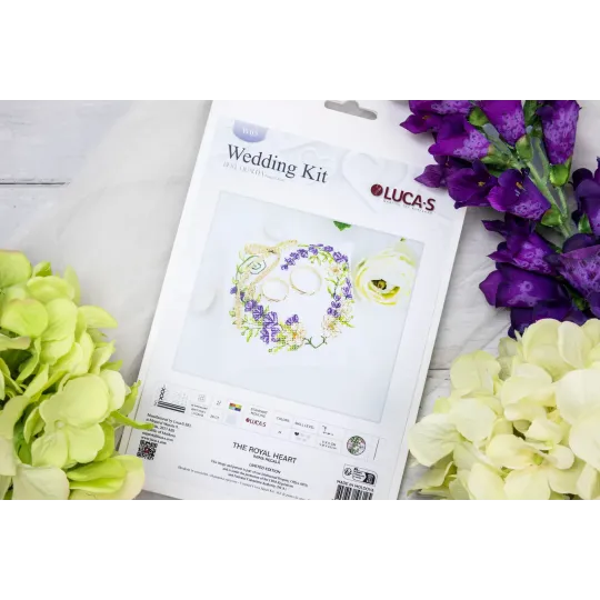 Vestuvių rinkinys "Karališka širdis" 11x11 cm SW05