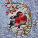 Mini Bead embroidery kit "Warmth together" 15x15 cm AAM-183