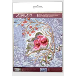 Mini karoliukų siuvinėjimo rinkinys "Šiluma kartu" 15x15 cm AAM-183