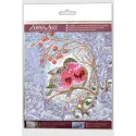 Mini Bead embroidery kit "Warmth together" 15x15 cm AAM-183