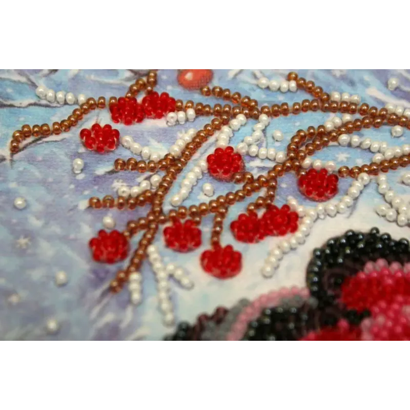 Mini Bead embroidery kit "Warmth together" 15x15 cm AAM-183