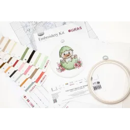 Kreuzstich-Set "Erstes Lächeln des Frühlings" 10 x 10 cm SBC238