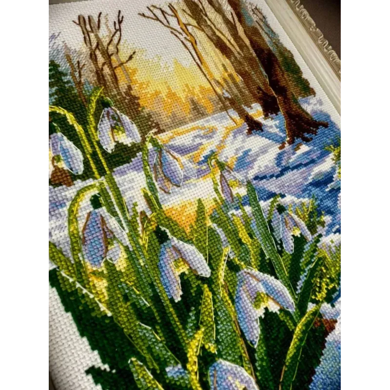Cross Stitch Kit "Spring Is Coming" 21x30 cm SR2336