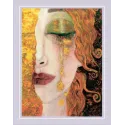 Cross Stitch Kit "Golden Tears After A. M. Zilberman's Painting" 30x40 cm SR2314