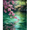Diamond Painting Set mit Keilrahmen "Blossom" 30x40 cm VA929