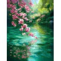 Diamond Painting Set mit Keilrahmen "Blossom" 30x40 cm VA929