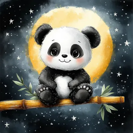 Diamond Painting kit with subframe "Panda" 30x40 cm VA926
