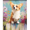 Diamond Painting kit with subframe "Corgi" 30x40 cm VA922