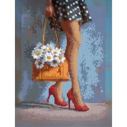 Diamond Painting kit with subframe "Summer mood" 30x40 cm VA921