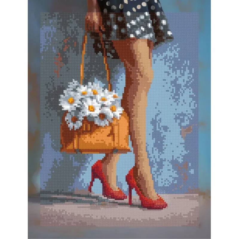 "Sommerstimmung" Diamantmalerei-Set mit Keilrahmen 30x40 cm VA921