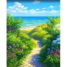 Diamond Painting kit with subframe " To the sea" 30x40 cm VA919