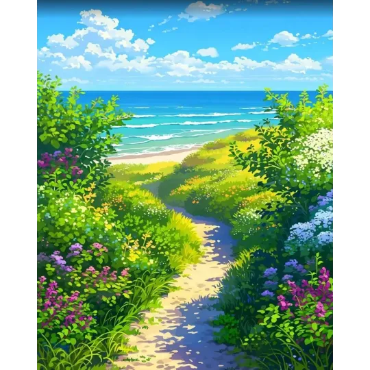 Diamond Painting kit with subframe " To the sea" 30x40 cm VA919