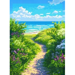 Набор для алмазной живописи на подрамнике "К морю" 30x40 см VA919