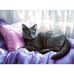 Diamond Painting Set mit Keilrahmen "Katze" 30x40 cm VA918