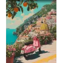 Deimantinio mozaikos rinkinys su porėmiu "Cinque Terre" 30x40 cm VA917
