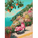 Diamond Painting Kit mit Unterrahmen "Cinque Terre" 30x40 cm VA917