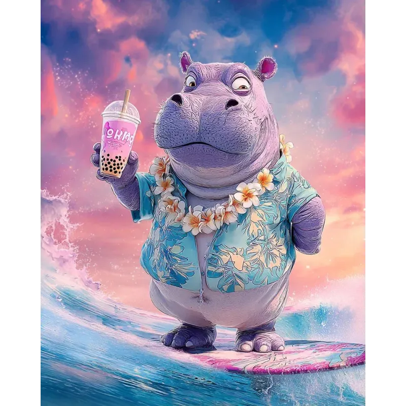 Diamond Painting rinkinys su porėmiu "Havajai" 30x40 cm VA916