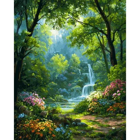 Diamantmalerei-Set mit Keilrahmen "Gemütlicher Ort" 30x40 cm VA915