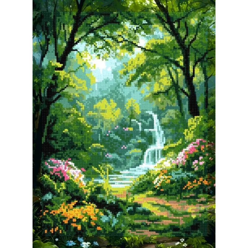 Diamantmalerei-Set mit Keilrahmen "Gemütlicher Ort" 30x40 cm VA915