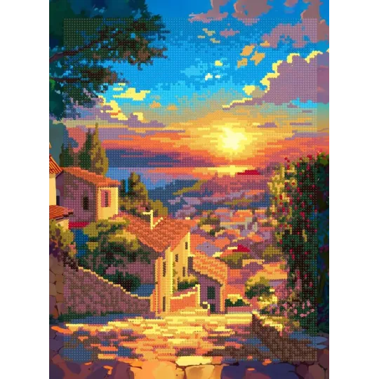 Diamond Painting kit with subframe "Over the sea" 30x40 cm VA914
