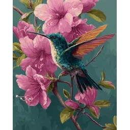 Deimantinio tapybos rinkinys su porėmiu "Kolibris" 30x40 cm VA912