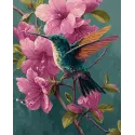 Diamond Painting Kit mit Keilrahmen "Kolibri" 30x40 cm VA912