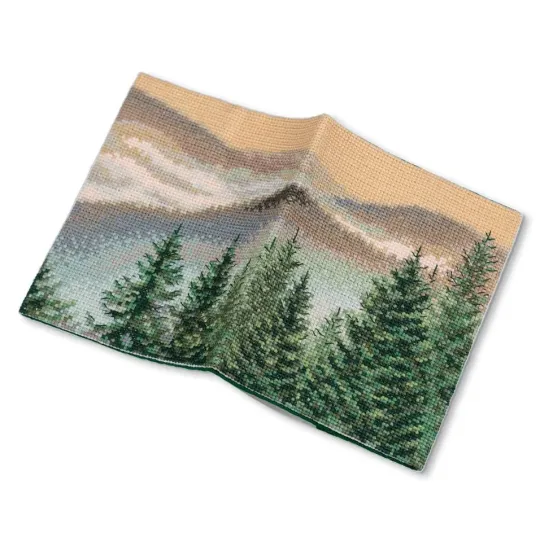 Cross stitch kit PANNA "Passport Cover. Mountains" 20 x 13.5 cm POP-7395