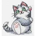 Cross stitch kit "Bookmark. Kitty." SANZ-73