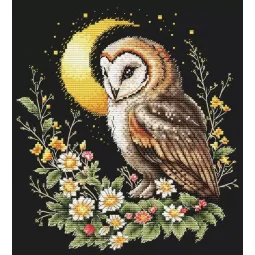Cross stitch kit "In the moonlight" 19,5 х 20,5 cm SANV-57