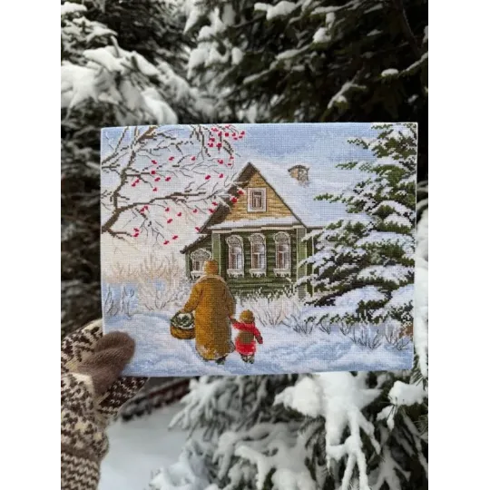 Cross stitch kit "Quiet happiness" 28,5 х 24 cm SANT-20