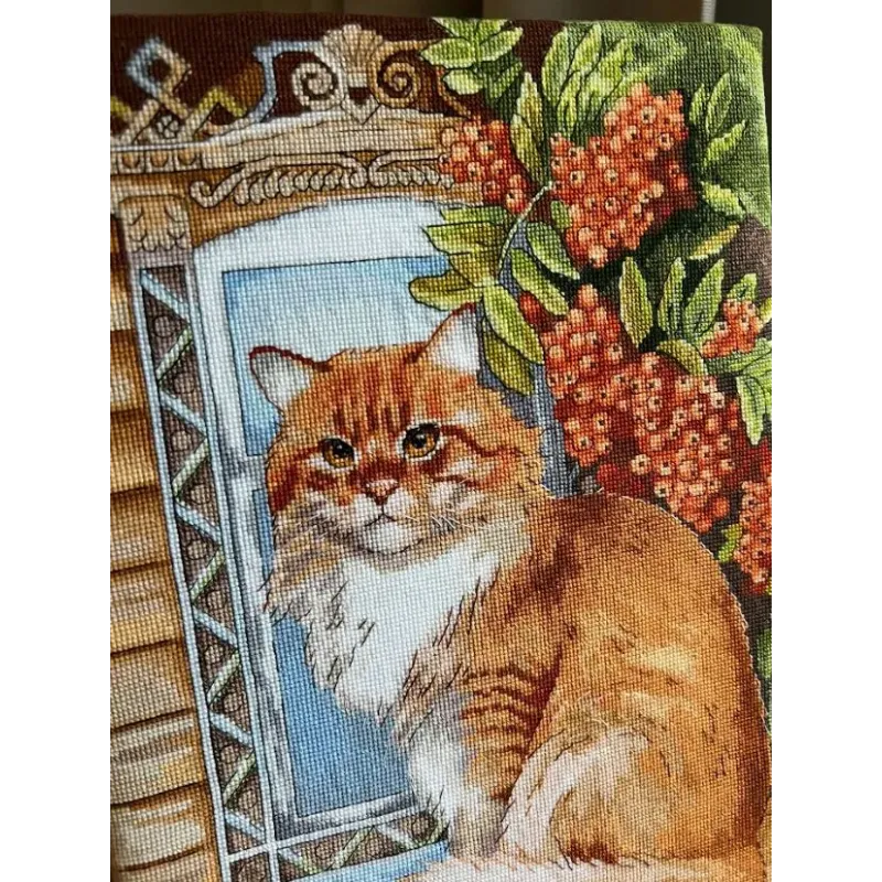 Cross stitch kit "Ginger cat" SANR-59