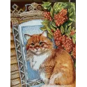 Cross stitch kit "Ginger cat" SANR-59
