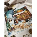 Siuvinėjimo kryželiu rinkinys "Laukimas šventės" 25,5 х 25 cm SANO-35