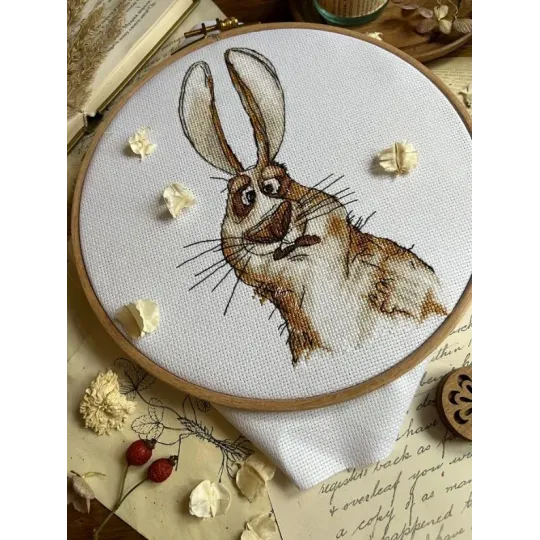 Cross stitch kit "Emotions. Bewilderment." 18,5 х 18 cm SANE-07