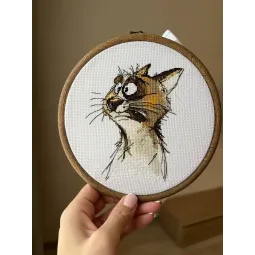 Cross stitch kit "Emotions. Shock." 11 х 12 cm SANE-05