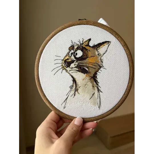 Cross stitch kit "Emotions. Shock." 11 х 12 cm SANE-05