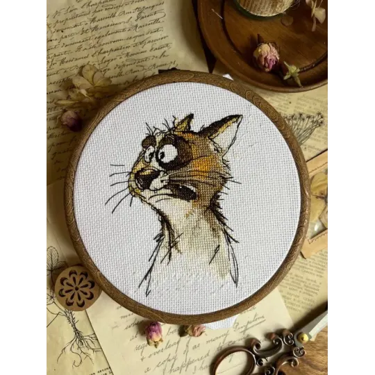 Cross stitch kit "Emotions. Shock." 11 х 12 cm SANE-05