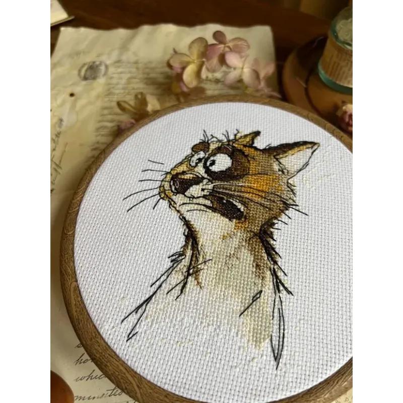 Cross stitch kit "Emotions. Shock." 11 х 12 cm SANE-05