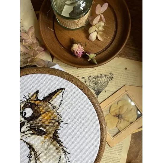 Cross stitch kit "Emotions. Shock." 11 х 12 cm SANE-05