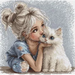 Cross stitch kit "Friend" 28 х 27 cm SAND-48