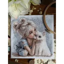 Siuvinėjimo kryželiu rinkinys "Draugas" 28 x 27 cm SAND-48