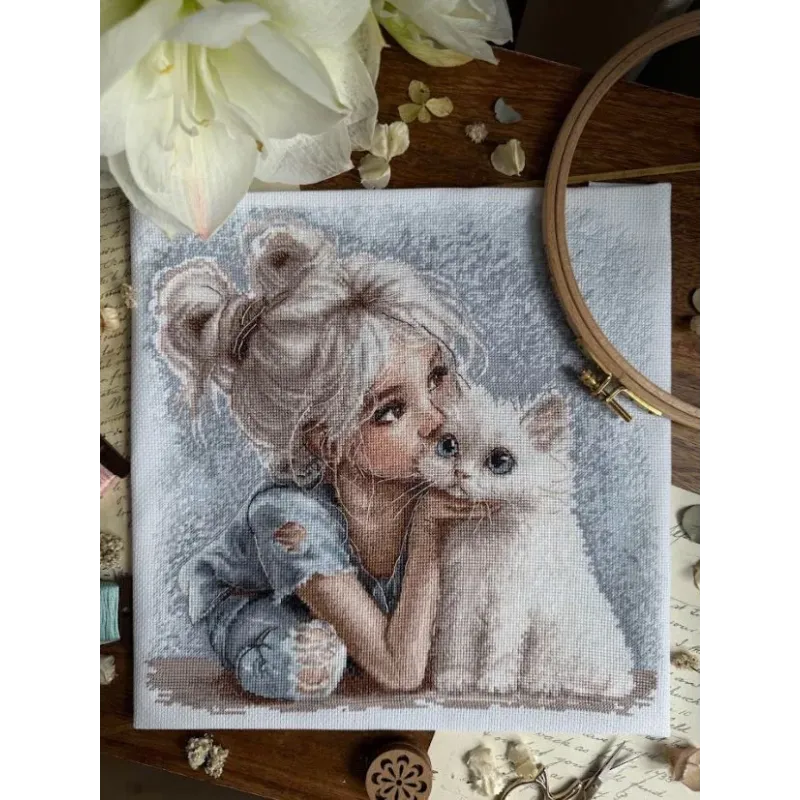 Siuvinėjimo kryželiu rinkinys "Draugas" 28 x 27 cm SAND-48