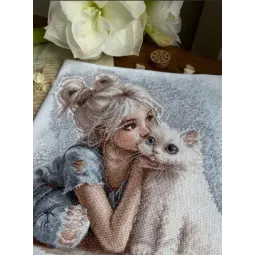 Cross stitch kit "Friend" 28 х 27 cm SAND-48