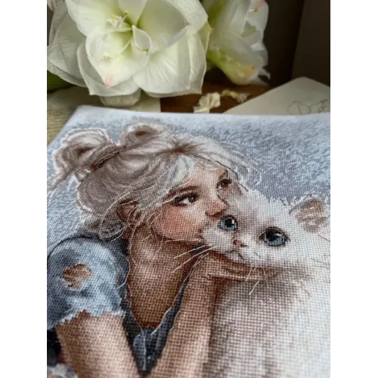 Cross stitch kit "Friend" 28 х 27 cm SAND-48