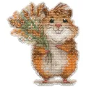 Cross stitch kit "Magnet. Hamster" 8×9,3 cm S1715