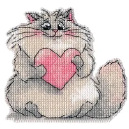 Cross stitch kit "Magnet. Kitty" 9,6×9,1 cm S1712